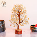Citrine Crystal Stone - Crystals Tree, Gem Tree, Bonsai Trees, Tree for Home, Crystal Tree of Life, Meditation Accessories, Fake