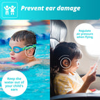 Alpine Pluggies Kids Ear Plugs for Small Ear Canals - Noise Cancelling Earplugs Age 5-12 - Multi-Purpose Ear Protection for Slee
