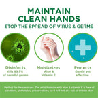 NATURAL CONCEPTS | 70% Ethyl Alcohol with Aloe and Vitamin E, Hand Sanitizer Gel | Made in Canada | 8-oz Bottle, 12-Pack | with