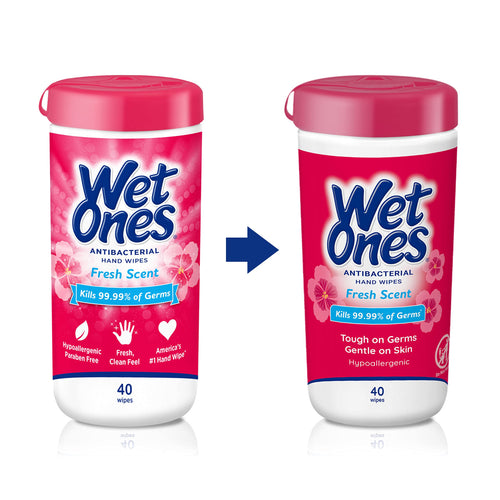 Wet Ones Antibacterial  Hand Wipes,  Fresh Scent Wipes | Antibacterial Wipes, Hand Sanitizer Wipes, Wet Ones Wipes, 40 ct. Canis
