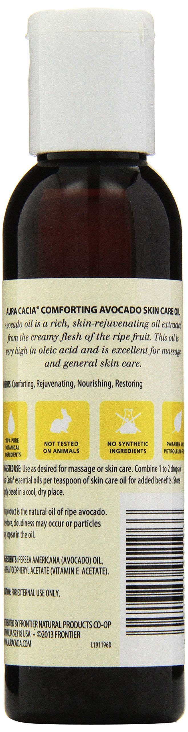 Aura Cacia Avocado Skin Care Oil | GC/MS Tested for Purity | 118ml (4 fl. oz.)