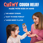 Mucinex Childrens Mighty Chews Kids Cough Medicine, Easy to Dose Cough Suppressant for Kids with Dextromethorphan, Kids Travel