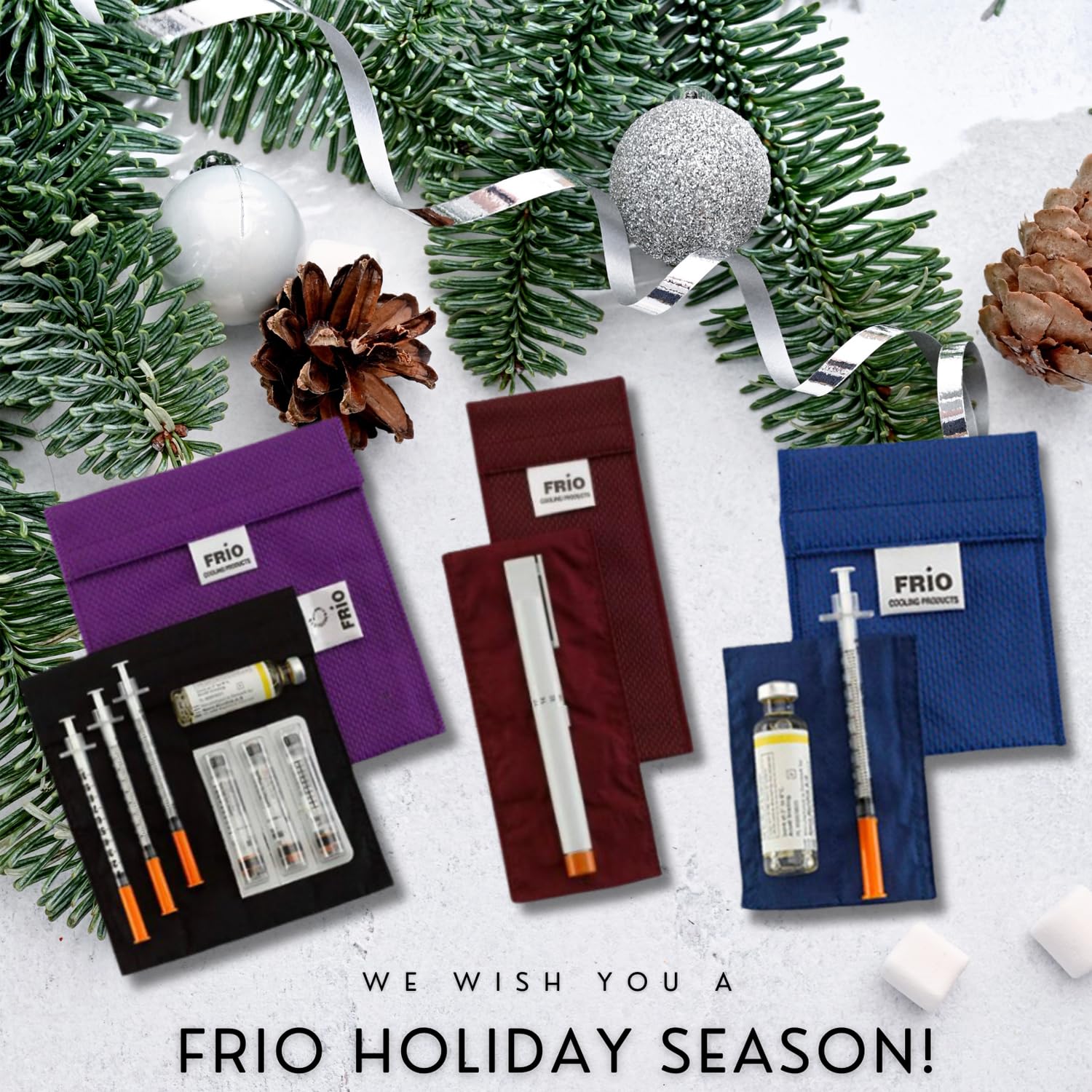 FRIO Large Cooling Wallet - Insulin Cooler for 45+ Hours of Stress Free On The Go Cooler Bag - No Ice, No Stress (Burgundy)