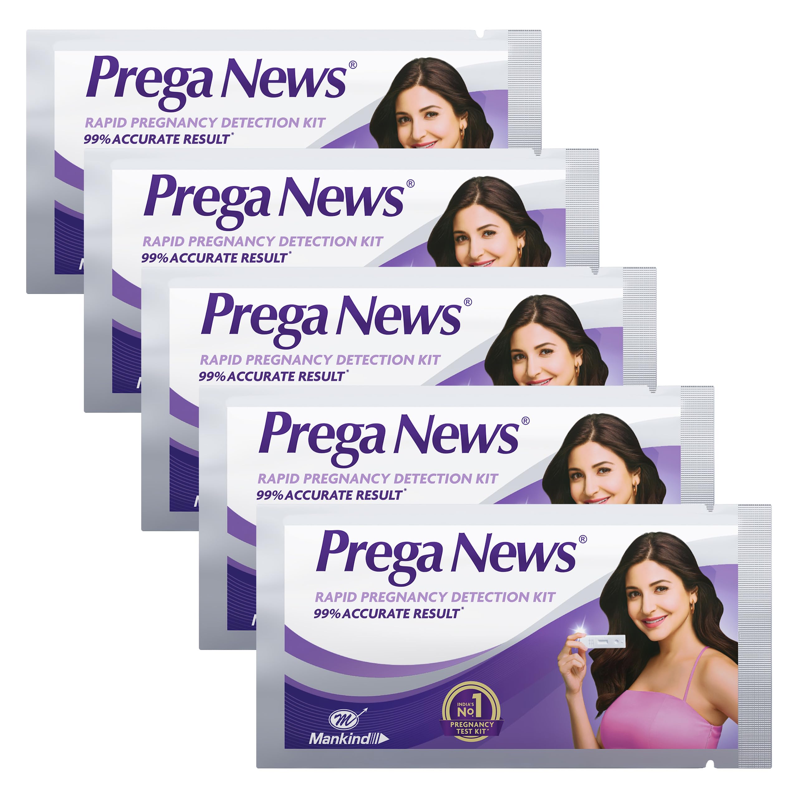 Prega News Test Kit | One Step Urine Hcg Pregnancy Test Kit Device | 99% Accurate Results In 5 Mins | Indias No 1 Pregnancy Kit 