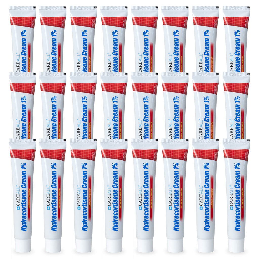CareAll Hydrocortisone 1%, 1oz Tube (Pack of 24), Maximum Strength Anti-Itch Cream, Relief from Itching and Redness from Bug Bit