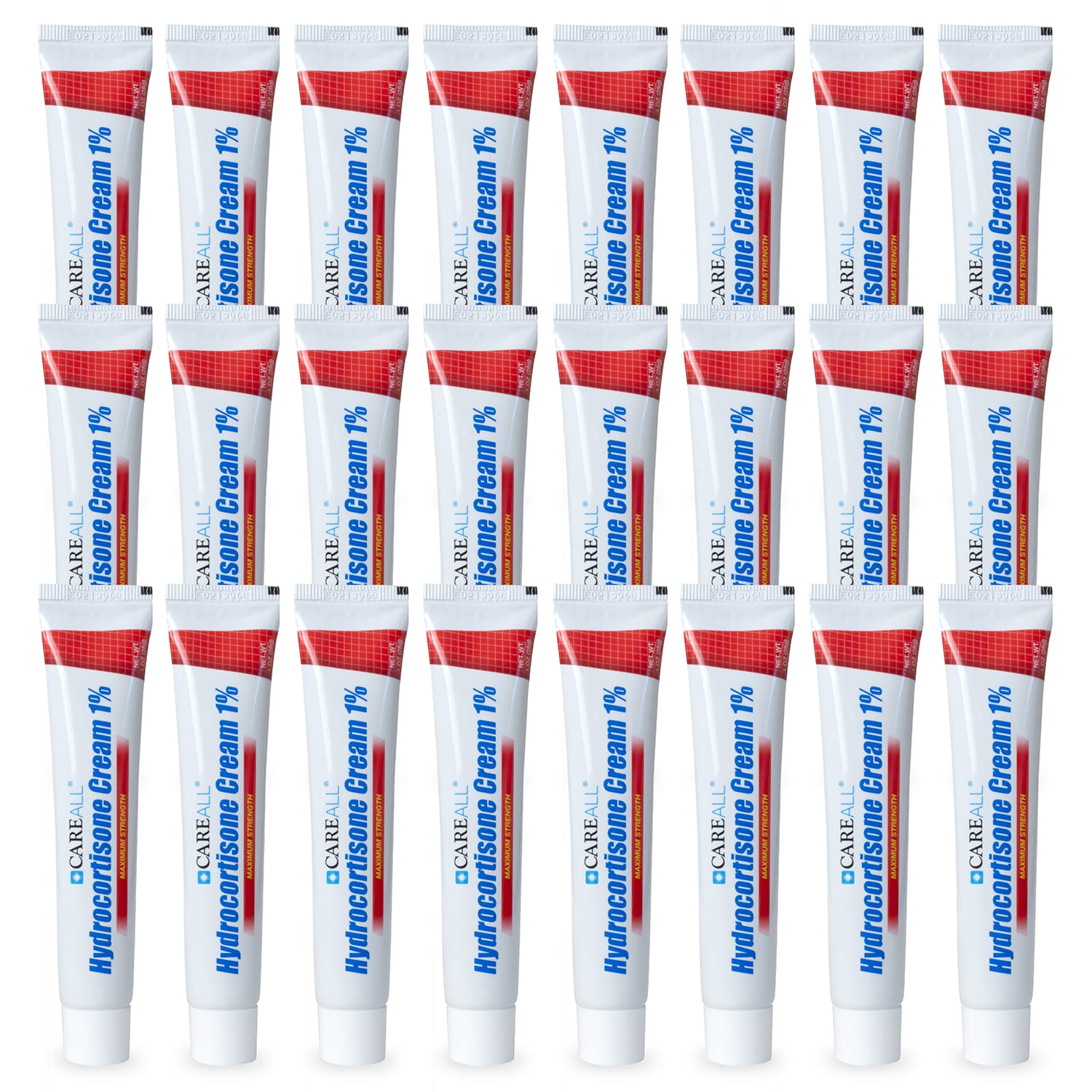 CareAll Hydrocortisone 1%, 1oz Tube (Pack of 24), Maximum Strength Anti-Itch Cream, Relief from Itching and Redness from Bug Bit