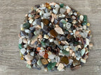 GAF TREASURES 2 oz Lot Natural Mixed Semi Tumbled Gemstone Chips, Crushed Mini Crystals, Undrilled Crystal Chips (Assorted)