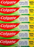 Colgate Sparkling White Whitening Toothpaste, Mint - 4 ounce (6 Pack)