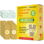 Wart Corn Remover Pads for Feet: 42 Pack 40% Salicylic Acid Extra Strength Bandages for Plantar Warts Corns Small Callus on Feet