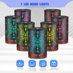 Metal Essential Oils Diffuser 150ML for Women Mom Grandma Wife, Aromatherapy Diffuser Cool Mist Humidifier with 7 Colors Lights
