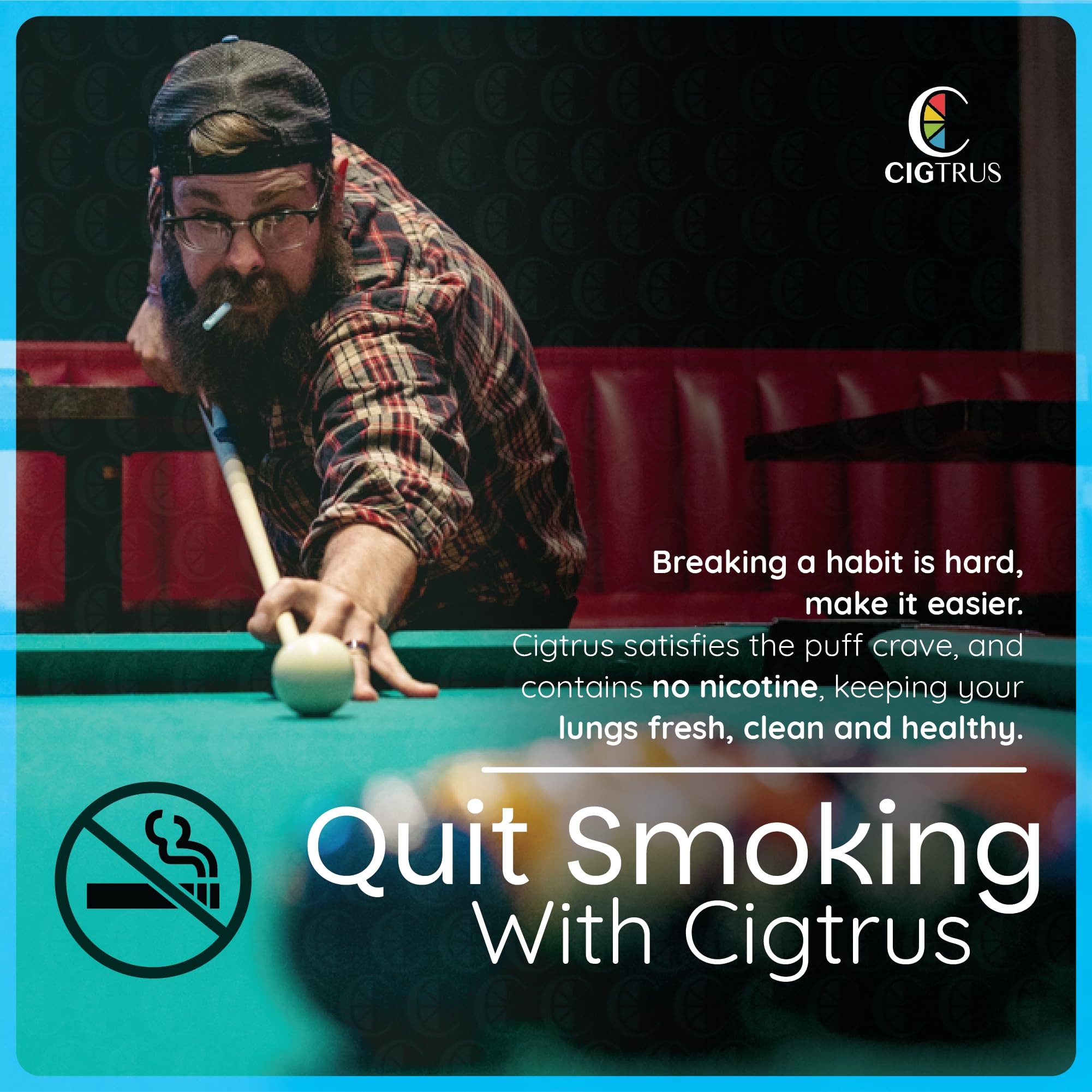 Cigtrus Nicotine-Free Smoking Alternative Inhaler, Natural Habit Replacement, Tobacco-Free, Non-Electric Craving Relief (Spearmi