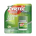 Zyrtec 24 HR Allergy Relief Liquid Gel Capsules, Cetirizine HCl Antihistamine, 12 ct