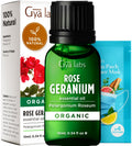 Gya Labs Organic Rose Geranium Essential Oil for Skin - 100% Pure Natural Organic Geranium Essential Oil for Diffuser - Natural 