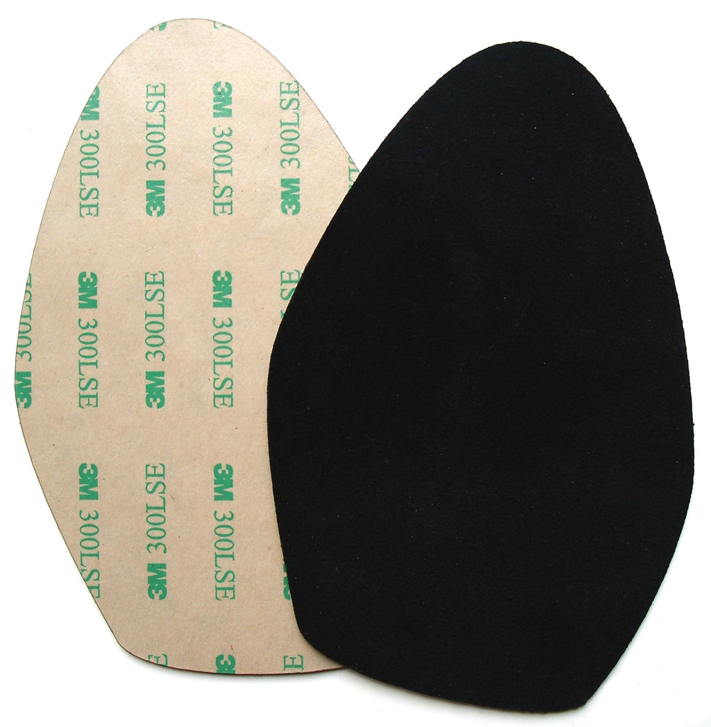 3 Pairs of Stick-on Suede Soles with Industrial-Strength Adhesive Backing, for high-Heeled Shoes. Resole Old Shoes or Convert Yo
