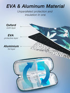 Leng Ke Insulin Cooler Travel Case TSA Approved with 2 Reusable Ice Packs, Upgraded EVA Insulin Pen Cooler Bag for Travel and Da