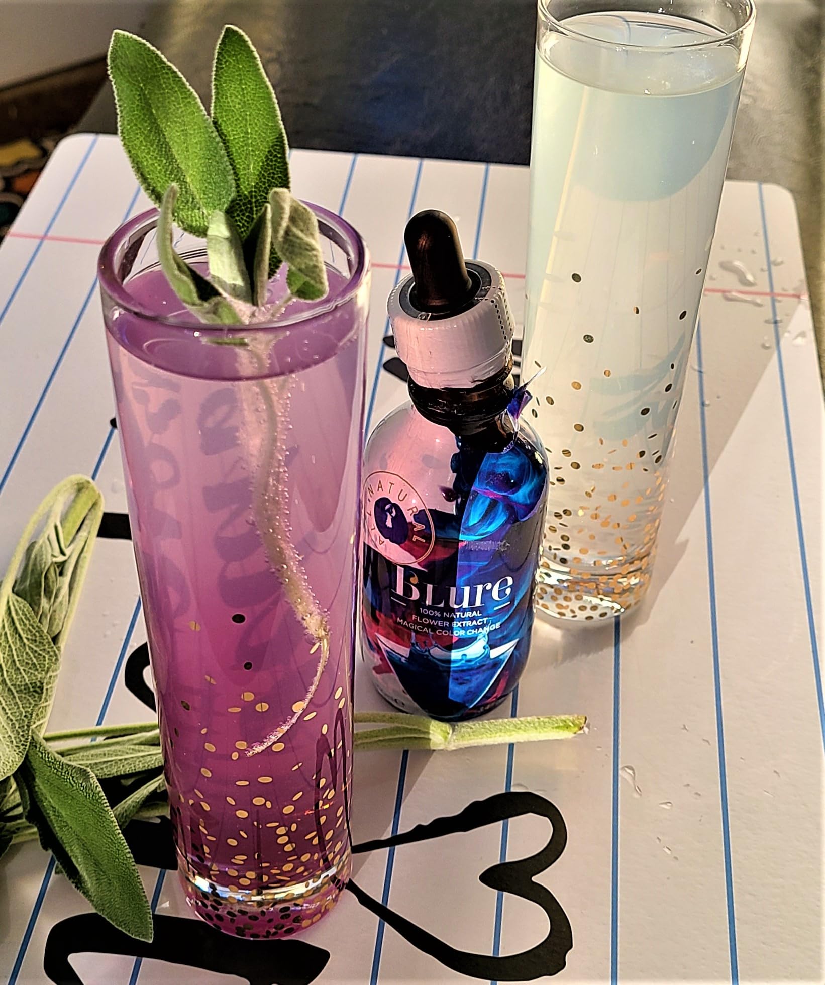 Wild Hibiscus B'Lure Butterfly Pea Flower Extract, 3.4 ounce | Magical Color Change Cocktail Concentrate