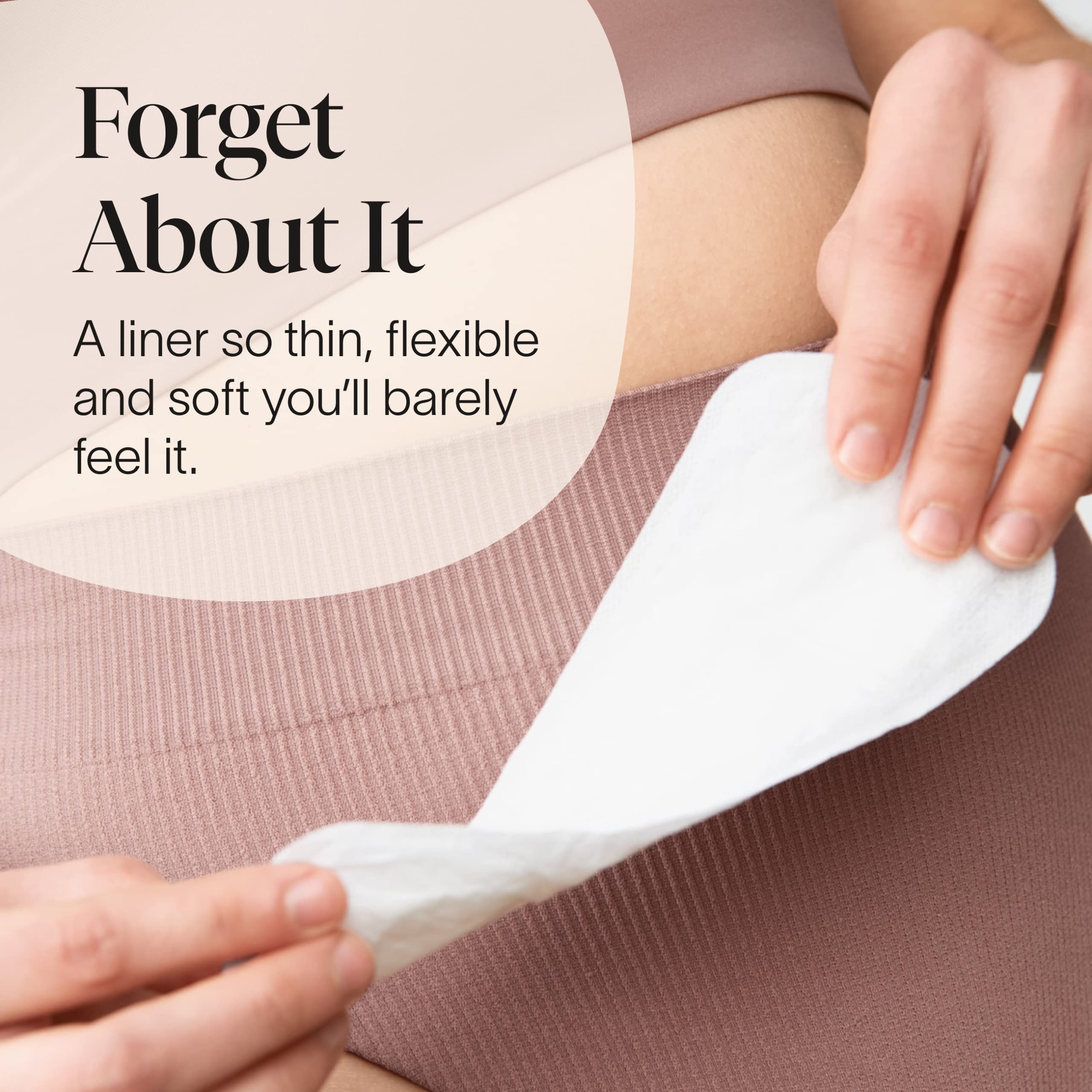 Cora Period Long Liners | 100% Organic Cotton Topsheet | Ultra Thin, Quick Absorbency | Hypoallergenic | Dermatologically Tested