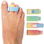 ZenToes Hammer Toe Corrector for Women & Men - Reusable Fabric Buddy Wraps for Broken Toes - Cushioned Toe Splint for Protection