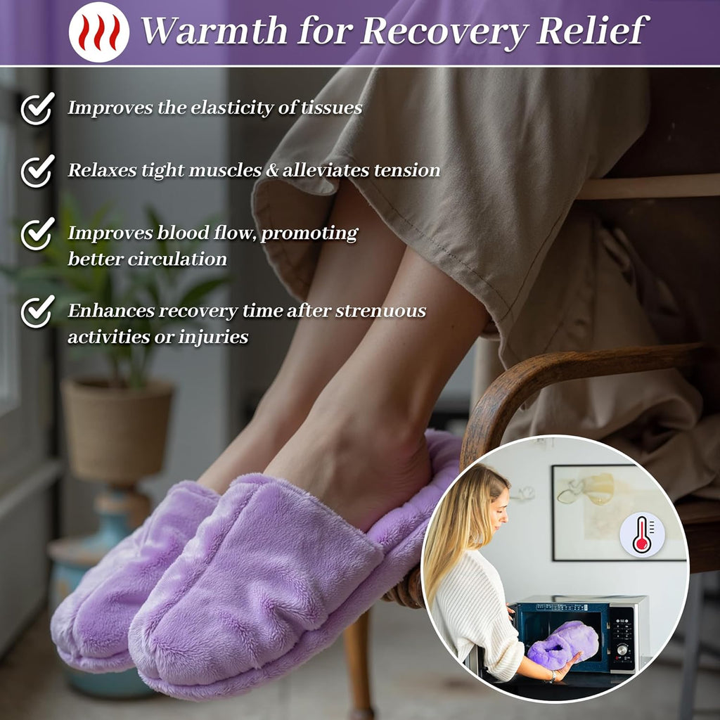 Comfort Slippers Hot/Cold Aromatherapy with 12 Herbs & Essential Oil