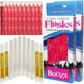 10 Fake Hidden Tampon Flask Set by Smuggle Your Booze | Reusable Secret Plastic Tube Containers for Women | LeakProof Portable 