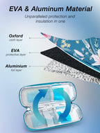 Leng Ke Insulin Cooler Travel Case TSA Approved with 2 Reusable Ice Packs, Upgraded EVA Insulin Cooler for Travel and Daily Life