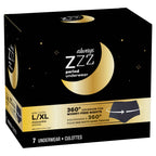 Always ZZZs Overnight Disposable Period Underwear for Women, Size L, Black Period Panties, Leakproof, 3 Count