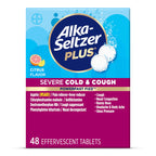 Alka-Seltzer Plus Severe,Cold & Cough Medicine For Adults,PowerFast Fizz Citrus Effervescent Tablets,Fast Relief of Headache,Sor