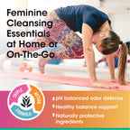 vH essentials Feminine Cleansing Wipes, 32 ct. 4 pk - pH Balanced, Prebiotics, Tea Tree & Aloe, Soothing Witch Hazel, Odor-Block