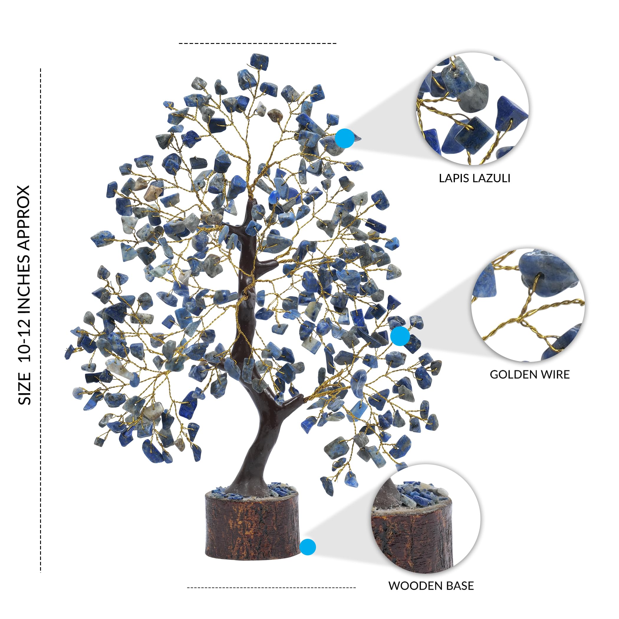 Lapis Lazuli Tree, Spiritual Decor, Money Trees, Lapis Lazuli Crystal, Good Luck Gifts, Gemstone Tree, Lapis Lazuli Healing Ston