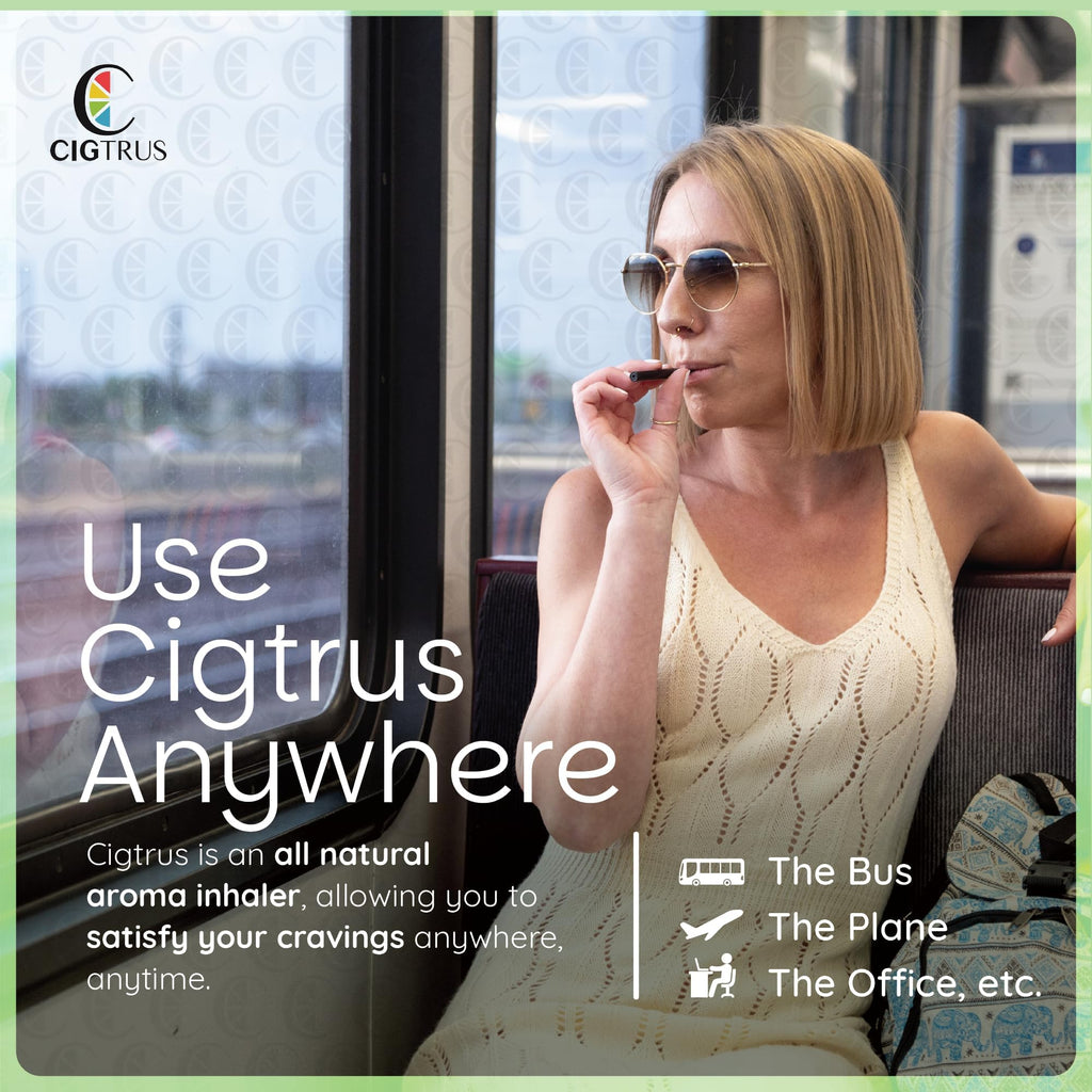 Cigtrus Natural Nicotine-Free, Tobacco-Free Smoking Alternative, Non-Electric Craving Relief, Quit Smoking Aid with Cigtrus (Fre