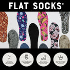 FLAT SOCKS No Show Socks, Sockless Shoe Liner, No Slipping, No Stinking, Washable Barefoot Shoe Insert for Men and Women, Poodle