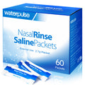 Waterpulse 60 Nasal Rinse Packets,Effective Neti Pot Salt Packets,Nasal Rinse Salt Packets Individually Wrapped - Convenient Sol