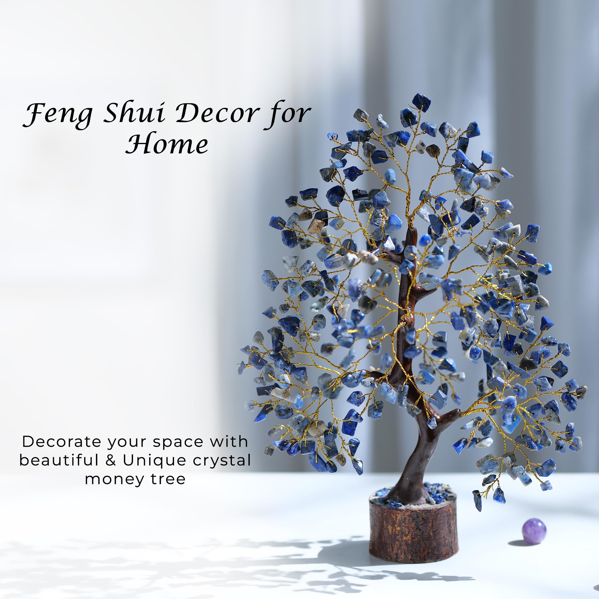 Lapis Lazuli Tree, Spiritual Decor, Money Trees, Lapis Lazuli Crystal, Good Luck Gifts, Gemstone Tree, Lapis Lazuli Healing Ston