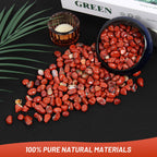 Orientrea 1.1lb Natural Red Jasper Crystal Chips - Red Jasper Healing Crystals Chips, Crushed Crystal Gemstones for Crafts, Beau