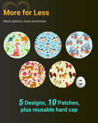 Dexcom G7 & Stelo Over Patches Waterproof, Amolyfe 10 Pack Dexcom G7 Overpatches, Bump-Proof with Hard Cap, Breathable, Medical