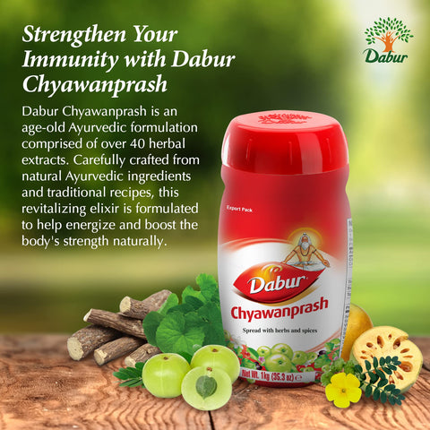 Dabur Chyawanprash Spread: Ayurveda Herb Infused Elixir for Revitalization, Support Energy & Vitality Enhancement - Fortified wi