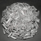 Top Plaza 0.44lb Bulk Irregular Shape Polished Clear Quartz Crystal Points 0.59-1.57'' Natural Tumbled Stones for Decor Reiki Cr