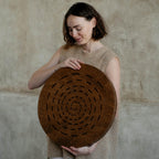 Sound Therapy Tool Water-Fall Disk 20 inch | Powerful Ocean Sound | Wooden Rain Drum | Long and Soft Relaxing Sound | 100% Handm