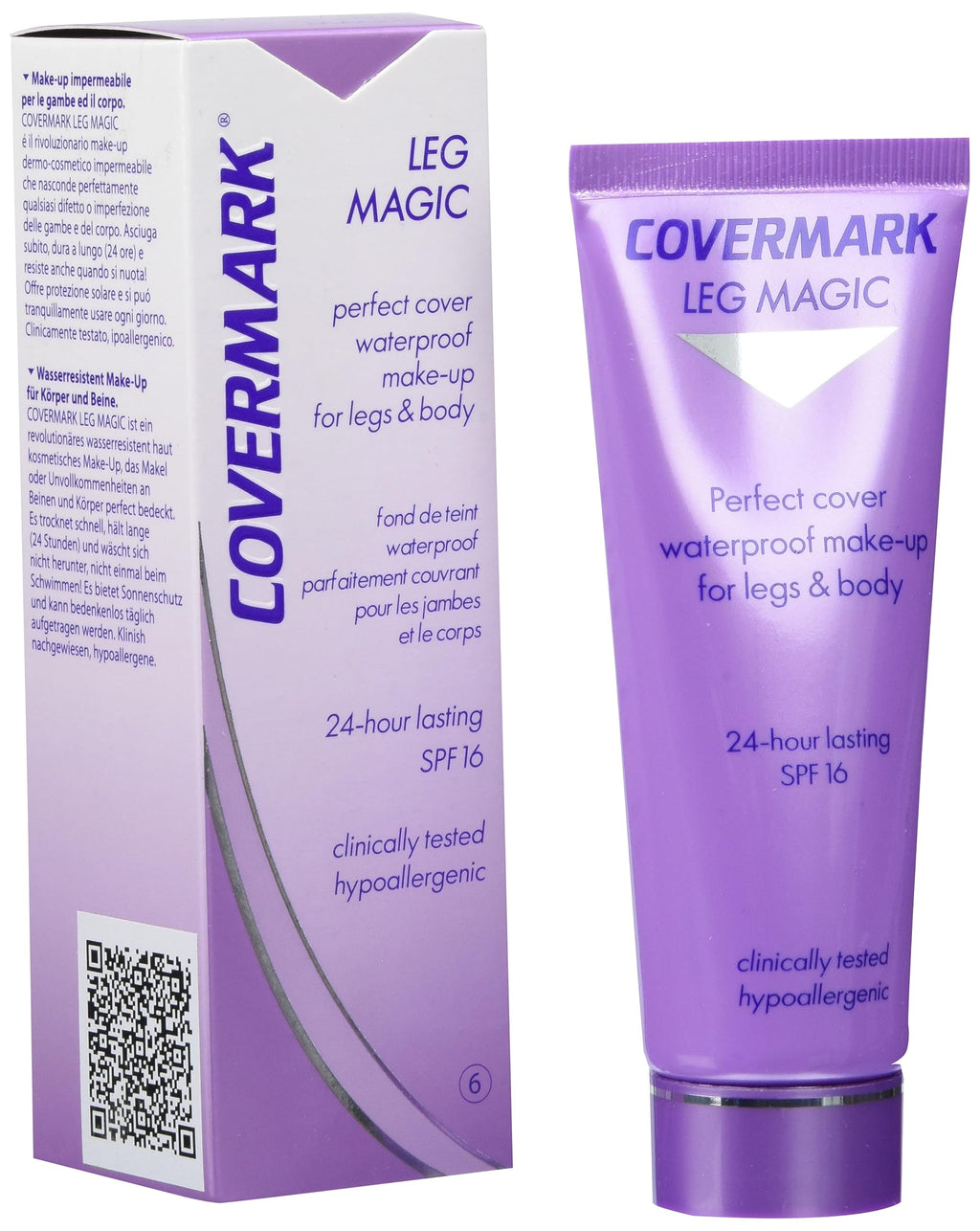 Covermark Womens Leg Magic # 6 SPF 16 Waterproof Leg and Body Fluid Make-Up, 1.69 Ounce