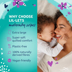 Lil-Lets Maternity Intimate Wipes, 1 Pack of 25 Wipes (25 Count), Extra Large, Biodegradable Wipes, For Pre & Post Birth, Gynaec
