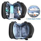 CURMIO Insulin Cooler Travel Case, Diabetic Medication Organizer Bag with Shoulder Strap for Diabetic Supplies, Black (Patented