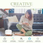 ASAKUKI Smart Wi-Fi Essential Oil Diffuser, App and Voice Control Compatible with Alexa, 500ml Aromatherapy Humidifier for Relax