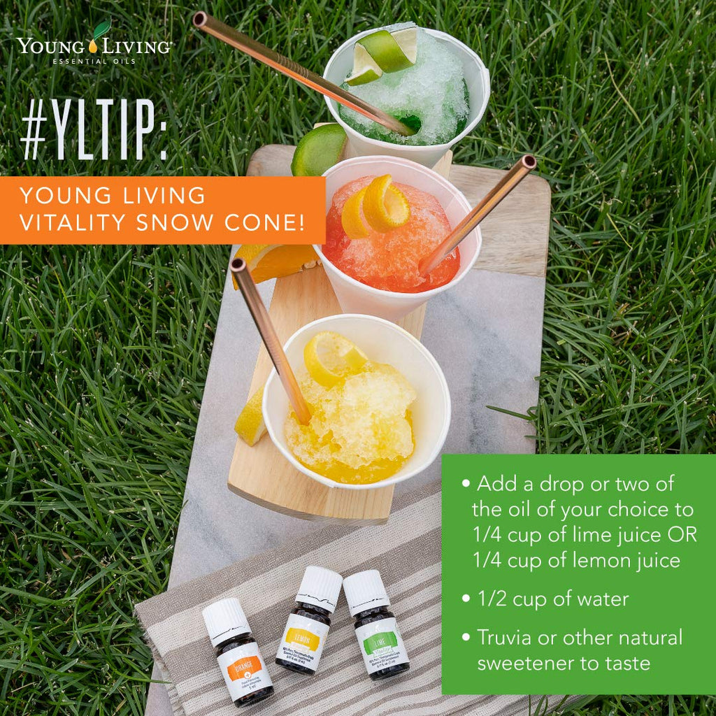 Young Living Vitality Orange Essential Oil 5ml Bottle - Zesty and Refreshing Citrus Flavor - 100% Pure and Natural - Cold-Presse