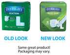 FitRight OptiFit Extra Adult Briefs, Incontinence Diapers with Tabs, Moderate Absorbency, Large, 44 to 56, 20 Count (Pack of 4)