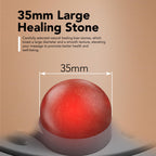 Abdominal Massager - Electric Stomach Tummy Anti Cellulite Remover Machine for Flat Belly - Real Bian Stone Kneading Heat Relief
