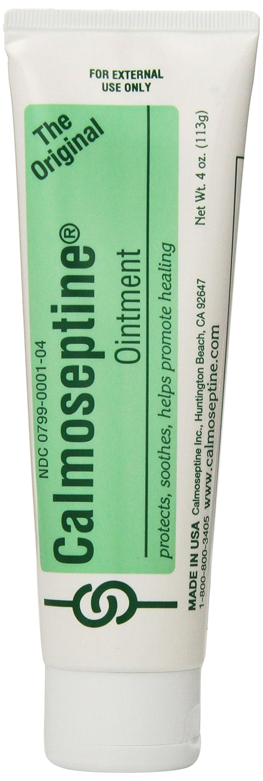 Calmoseptine Ointment Tube, 4 Ounce (Pack of 3)
