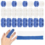 Nuanchu Tubular Bandage Finger Roll Cotton Finger Cots Elastic Thumb Gloves Dressings Fingertips Gauze Blue White Disposable Ban