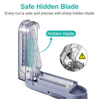 Fullicon Multiple Pill Cutter - Adjustable for Small Pills With Accurate Alignment, Stainless Steel Cutting Blade & Guard, Split
