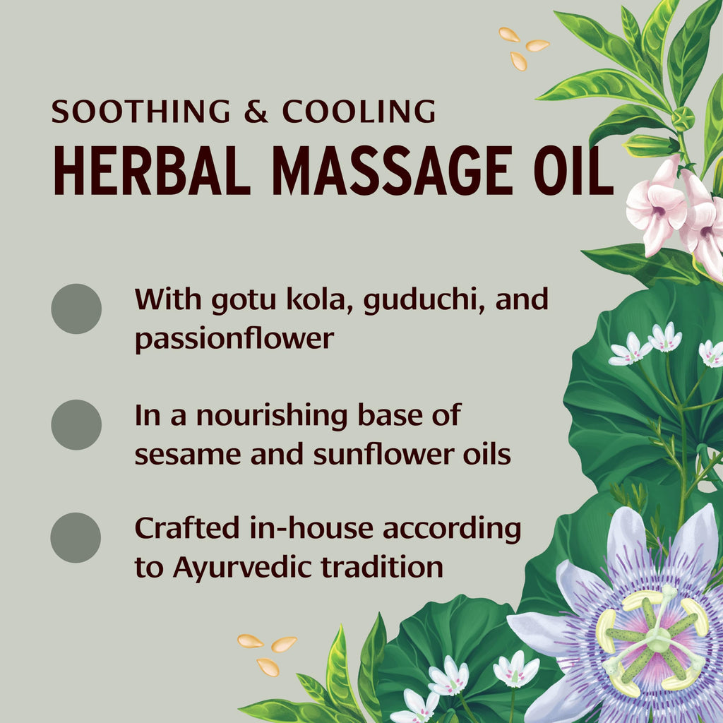 Banyan Botanicals Pitta Massage Oil - Organic Massage Oil Infused with Ayurvedic Herbs - with Gotu Kola and Guduchi (Tinospora c