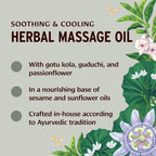 Banyan Botanicals Pitta Massage Oil - Organic Massage Oil Infused with Ayurvedic Herbs - with Gotu Kola and Guduchi (Tinospora c